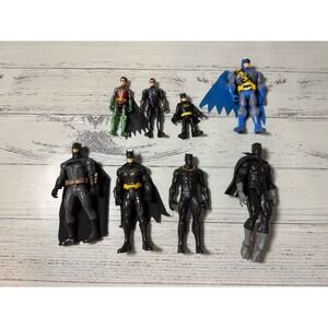Lot of 8 Batman Themed Action Figures – Mixed Armor Styles DC Comics  Mattel 6"